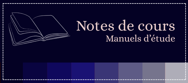 Cahiers de notes et manuels d'études pour formations AES