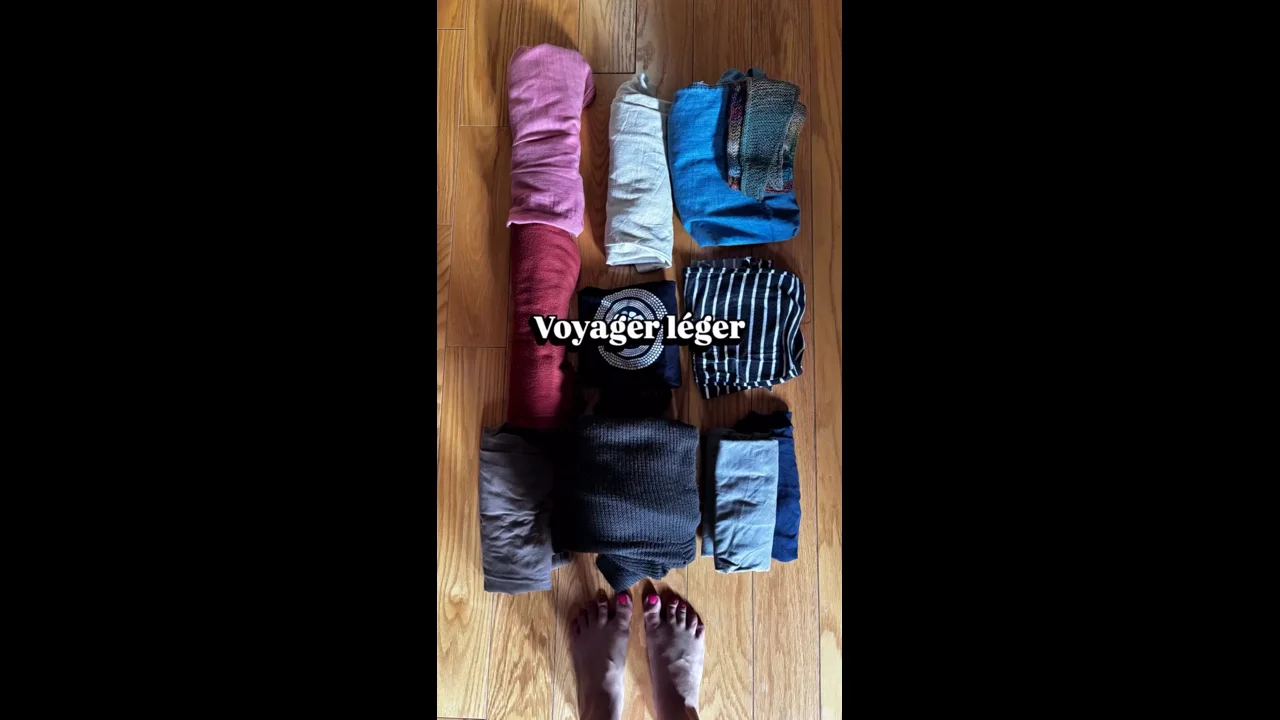 Truc pour voyager léger: choisir judicieusement son linge